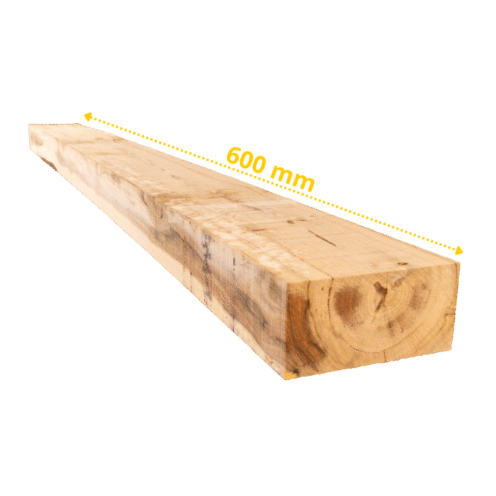40 traverses en chêne 60 x 20 x 10 cm (Non traité) – Image 2