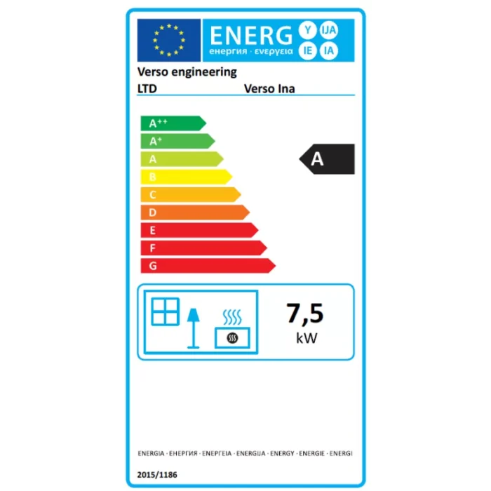 Poêle à bois Aicardo - 7,5 Kw – Image 5