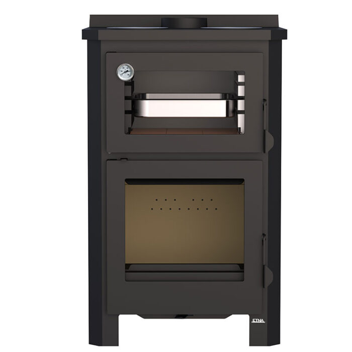 Poêle à bois avec four et plaque de cuisson Pramoda - 9 Kw – Image 4