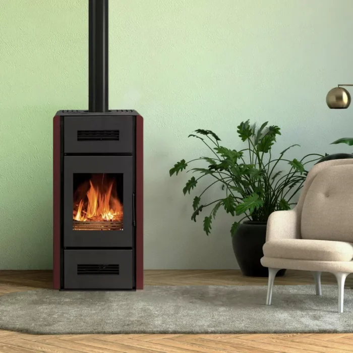 Poêle à bois Romana - option ventilateur - 8 Kw