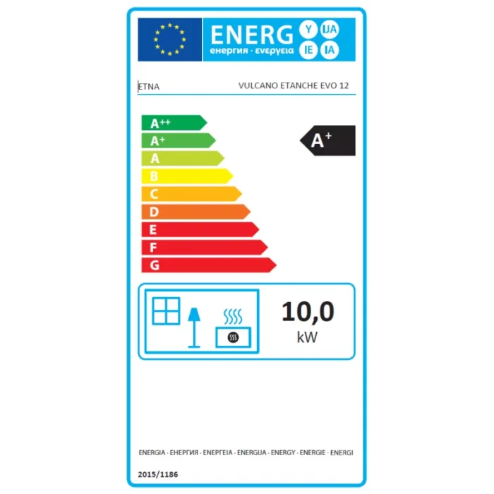Poêle à granulés étanche Vulcano EVO - 12 Kw – Image 3
